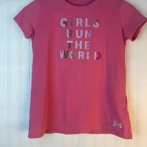 Pink UA Girls Run the World Too Large